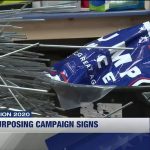The Omaha company will repurpose the campaign signs after the elections