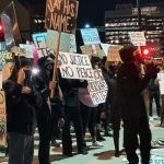 Omaha police make arrests during protests at headquarters.  The Problac organizer defends the group's actions