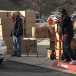 The Salem Baptist Church in Omaha provides food for the needy