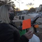 Omaha woman using flags for safe Halloween