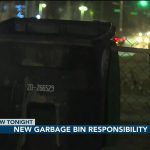 The Omaha family is struggling to replace the trash can after the car drives home
